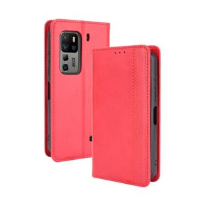 For Ulefone Armor 11 5G / Armor 11T 5G Magnetic Buckle Retro Crazy Horse Texture Horizontal Flip Leather Case with Holder & Card Slots & Photo Frame(Red) (OEM)