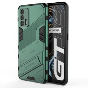 For OPPO Realme GT 5G Punk Armor 2 in 1 PC + TPU Shockproof Case with Invisible Holder(Green) (OEM)