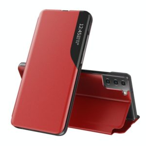 For Samsung Galaxy S21+ 5G Attraction Flip Holder Leather Phone Case(Red) (OEM)