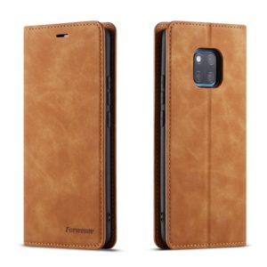 For Huawei Mate 20 Pro Forwenw Dream Series Oil Edge Strong Magnetism Horizontal Flip Leather Case with Holder & Card Slots & Wallet & Photo Frame(Brown) (Forwenw) (OEM)