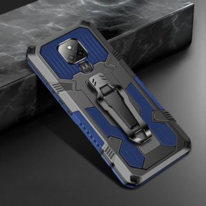 For Motorola Moto G Play (2021) Machine Armor Warrior Shockproof PC + TPU Protective Case(Blue) (OEM)