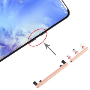 For OnePlus 7 Pro Power Button and Volume Control Button (Gold) (OEM)