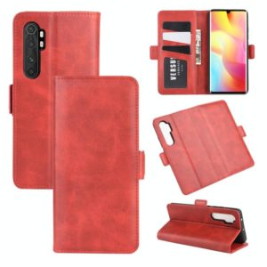 For Xiaomi Mi Note 10 Lite Dual-side Magnetic Buckle Horizontal Flip Leather Case with Holder & Card Slots & Wallet(Red) (OEM)
