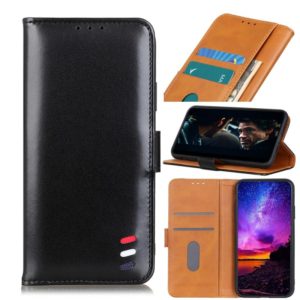 For Sony Xperia 1 II 3-Color Pearl Texture Magnetic Buckle Horizontal Flip PU Leather Case with Card Slots & Wallet & Holder(Black) (OEM)