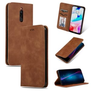 For Xiaomi Redmi 8A Retro Skin Feel Business Magnetic Horizontal Flip Leather Case(Brown) (OEM)