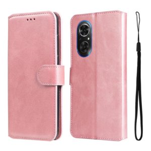 For Honor 50 SE / Huawei Nova 9 SE JUNSUNMAY Calf Texture Leather Phone Case(Pink) (JUNSUNMAY) (OEM)
