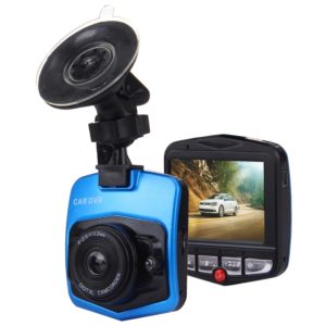 VGA 480P Car Camcorder DVR Driving Recorder Digital Video Camera Voice Recorder with 2.4 inch LCD Screen Display, Support 32GB Micro TF Card & Infrared Night Vision Function(Black + Blue) (OEM)