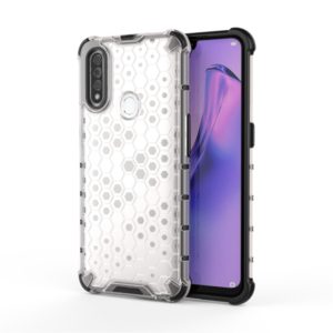 For OPPO A8/A31 Shockproof Honeycomb PC + TPU Case(White) (OEM)