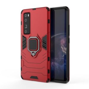 For Huawei nova 7 Pro 5G Shockproof PC + TPU Protective Case, with Magnetic Ring Holder(Red) (OEM)