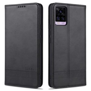 For vivo V20 Pro / S7 ZNS Magnetic Calf Texture Horizontal Flip Leather Case with Card Slots & Holder & Wallet(Black) (AZNS) (OEM)