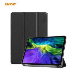For iPad Pro 11 2022 / 2020 / 2021 ENKAY ENK-8001 Denim Pattern Horizontal Flip Leather Smart Tablet Case with Holder(Black) (ENKAY) (OEM)