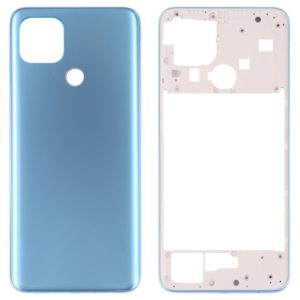 For OPPO A15/A15S/A35 Battery Back Cover with Middle Frame (Blue) (OEM)
