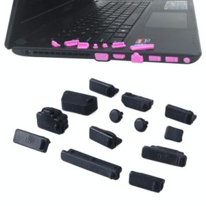 13 in 1 Universal Silicone Anti-Dust Plugs for Laptop(Black) (OEM)