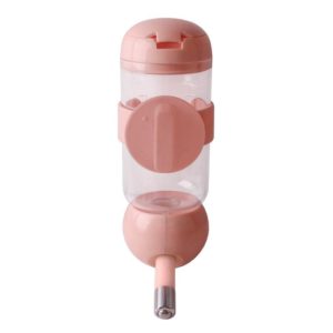 Pet Waterer Hanging Type Pet Water Cup, Specification: 500ml (Pink) (OEM)