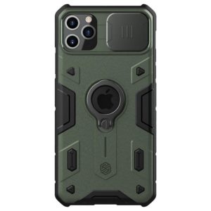 For iPhone 11 Pro Max NILLKIN Shockproof CamShield Armor Protective Case with Invisible Ring Holder(Green) (NILLKIN) (OEM)
