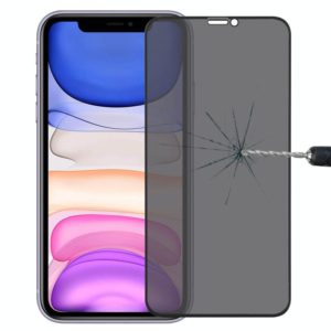 For iPhone XR Anti-peeping Plasma Oil Coated High Aluminum Wear-resistant Tempered Glass Film (OEM)
