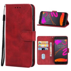 Leather Phone Case For BQ Aquaris M5(Red) (OEM)