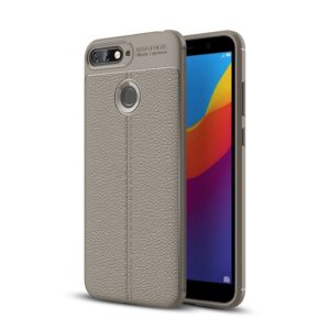 For Huawei Honor 7A / Y6 (2018) Litchi Texture Soft TPU Protective Case (Grey) (OEM)