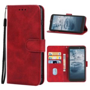 Leather Phone Case For Nokia C2 2nd Edition(Red) (OEM)