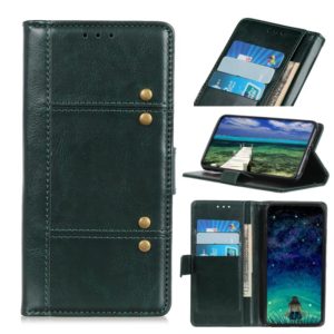 For OnePlus 9R Peas Crazy Horse Texture Horizontal Flip Leather Case with Holder & Card Slots & Wallet(Green) (OEM)