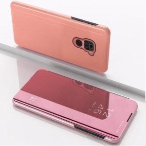 For Xiaomi Redmi 10X 4G Plated Mirror Horizontal Flip Leather Case with Holder(Rose Gold) (OEM)