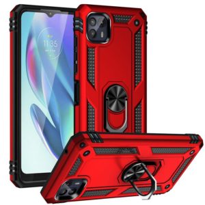 For Motorola Moto G50 5G Shockproof TPU + PC Protective Phone Case with 360 Degree Rotating Holder(Red) (OEM)
