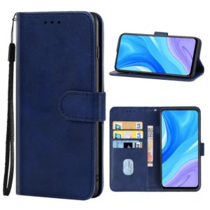 For Huawei Enjoy 10 Plus Leather Phone Case(Blue) (OEM)