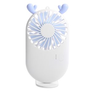 Portable Mini USB Charging Pocket Fan with 3 Speed Control (White) (OEM)