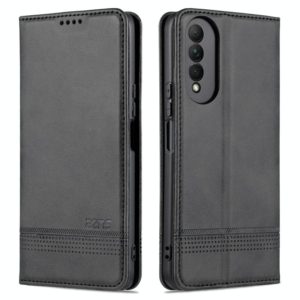 For Honor X20 SE AZNS Magnetic Calf Texture Horizontal Flip Leather Case with Card Slots & Holder & Wallet(Black) (AZNS) (OEM)