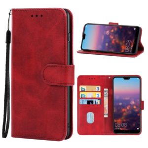 For Huawei P20 Leather Phone Case(Red) (OEM)