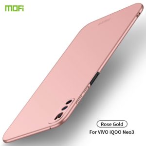For Vivo iQOO Neo 3 MOFI Frosted PC Ultra-thin Hard Case(Rose gold) (MOFI) (OEM)