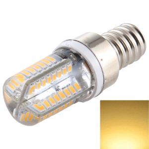 E12 SMD 3014 64 LEDs Dimmable LED Corn Light, AC 220V (Warm White) (OEM)