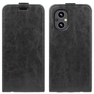 For OnePlus Nord N20 5G R64 Texture Single Vertical Flip Leather Protective Case with Card Slots & Photo Frame(Black) (OEM)