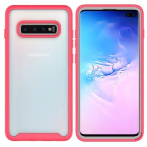 For Samsung Galaxy S10 Plus Starry Sky Solid Color Series Shockproof PC + TPU Protective Case(Red) (OEM)