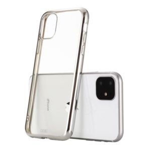 For iPhone 11 GEBEI Plating TPU Shockproof Protective Case(Silver) (GEBEI) (OEM)