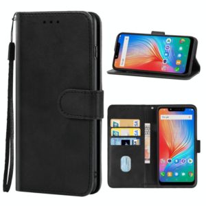 For Tecno Spark 3 Pro Leather Phone Case(Black) (OEM)