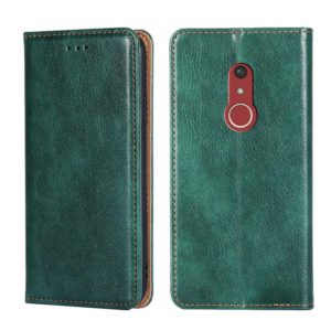 For Fujitsu Arrow Be4 Plus F-41B Gloss Oil Solid Color Magnetic Leather Phone Case(Green) (OEM)