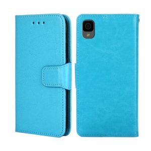 For TCL 30Z/T602DL Crystal Texture Leather Phone Case(Light Blue) (OEM)