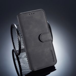 DG.MING Retro Oil Side Horizontal Flip Case for Huawei P20, with Holder & Card Slots & Wallet (Black) (DG.MING) (OEM)