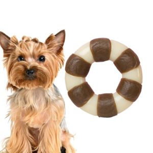 Pet Bite Resistant Toy Nylon Cowhide Molar Teeth Eating Play Bone Dog Toy, Specification: Large (Ring) (OEM)