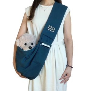 Pet Outing Carrier Bag Cotton Messenger Shoulder Bag, Colour: Blue (OEM)