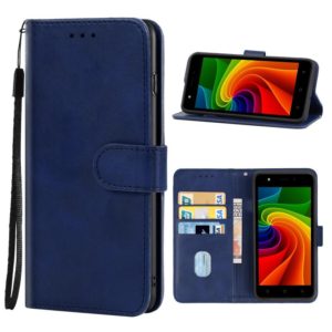 For Tecno F2 Leather Phone Case(Blue) (OEM)