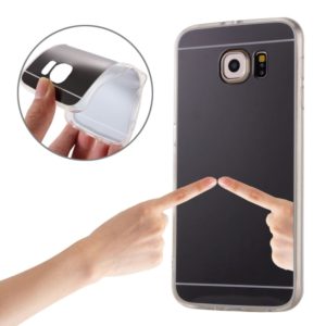 For Galaxy S7 Edge / G935 Plating Mirror TPU Protective Case(Black) (OEM)