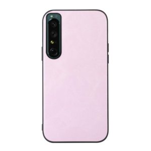 For Sony Xperia 1 IV Cowhide Texture PU Phone Case(Pink) (OEM)