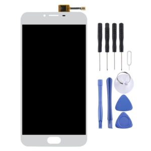 TFT LCD Screen for Meizu U20 Digitizer Full Assembly with Frame(White) (OEM)