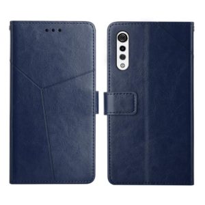 For LG Velvet 2 Pro Y Stitching Horizontal Flip Leather Phone Case(Blue) (OEM)