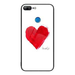 For Honor 9 Lite Colorful Painted Glass Phone Case(Love) (OEM)