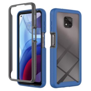 For Motorola Moto G Power(2021) Starry Sky Solid Color Series Shockproof PC + TPU Case with PET Film(Royal Blue) (OEM)