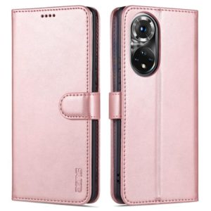 For Honor 50 Pro AZNS Skin Feel Calf Texture Horizontal Flip Leather Case with Card Slots & Holder & Wallet(Rose Gold) (AZNS) (OEM)