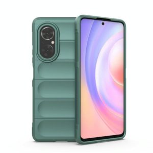 For Huawei Nova 9 SE/Honor 50 SE Magic Shield TPU + Flannel Phone Case(Dark Green) (OEM)